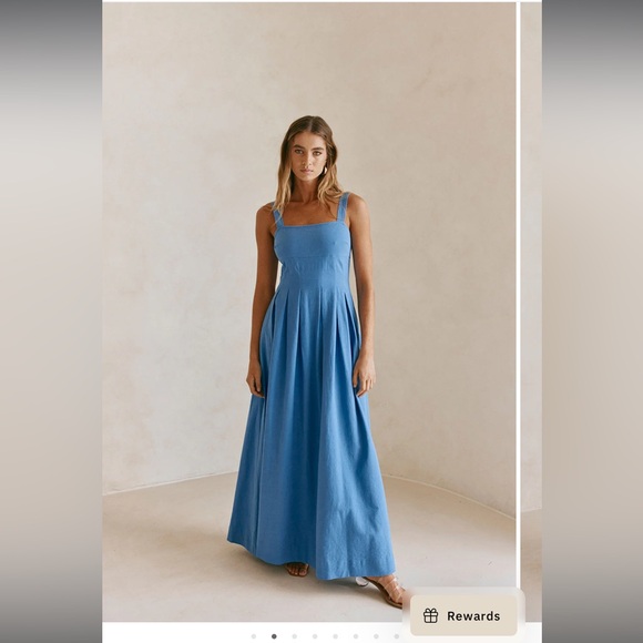 Sabo Skirt Blue Maxi Dress XXL - Picture 2 of 11